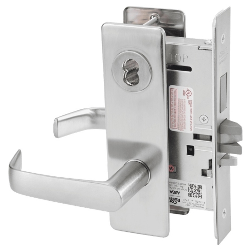 Picture of Corbin Russwin ML2072 NSM Classroom Intruder Mortise Lock, NS Lever, M Escutcheon