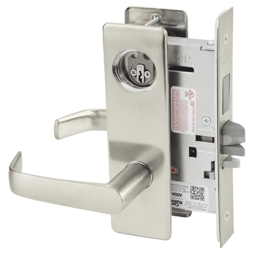 Picture of Corbin Russwin ML2072 NSM Classroom Intruder Mortise Lock, NS Lever, M Escutcheon