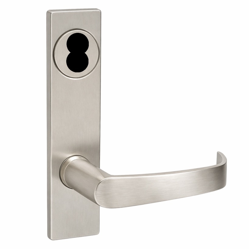 Picture of Corbin Russwin ML2051 NSP Entrance or Office Mortise Lock, NS Lever, P Escutcheon