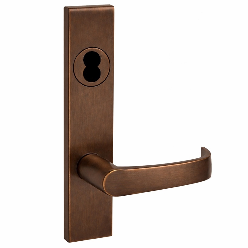 Picture of Corbin Russwin ML2067 NSR Apartment or Dormitory Mortise Lock, NS Lever, R Escutcheon