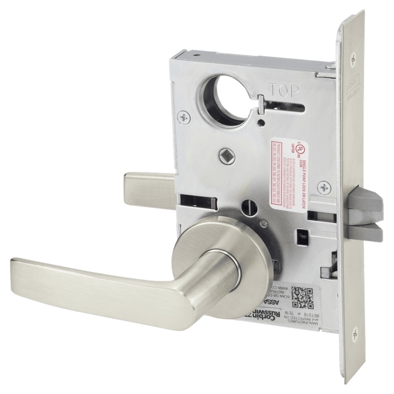 Picture of Corbin Russwin ML2010 ASA Passage or Closet Mortise Lock, AS Lever, A Rose