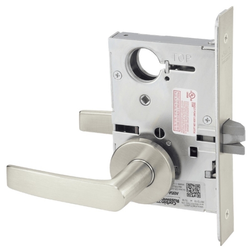 Picture of Corbin Russwin ML2010 ASA Passage or Closet Mortise Lock, AS Lever, A Rose