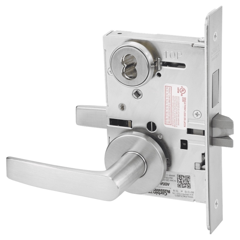 Picture of Corbin Russwin ML2024 ASA Entrance or Storeroom Mortise Lock, AS Lever, A Rose