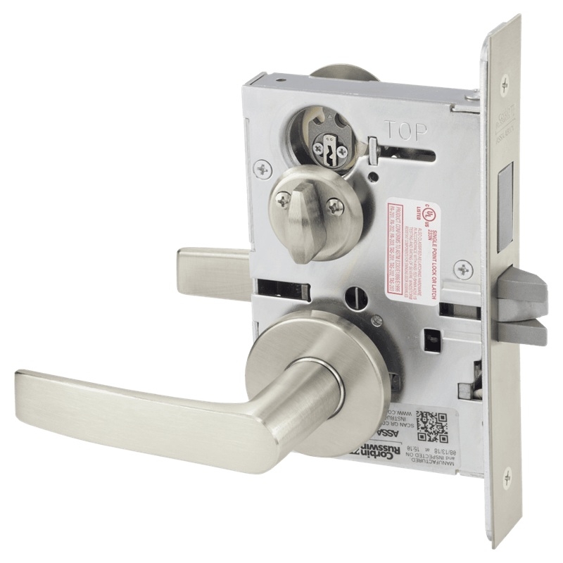 Picture of Corbin Russwin ML2030 ASA Privacy, Bedroom or Bathroom Mortise Lock, AS Lever, A Rose