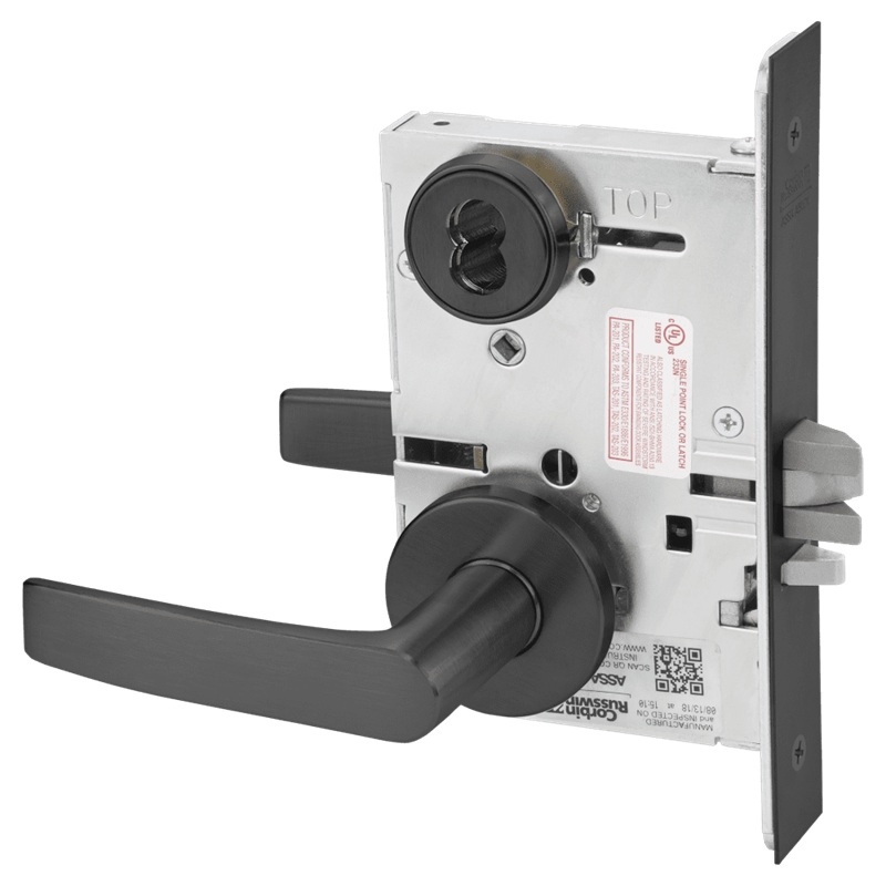Picture of Corbin Russwin ML2042 ASA Entrance or Public Restroom Mortise Lock, AS Lever, A Rose