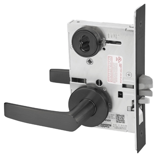 Picture of Corbin Russwin ML2051 ASA Entrance or Office Mortise Lock, AS Lever, A Rose