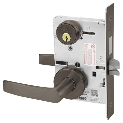 Picture of Corbin Russwin ML2065 ASA Dormitory or Entrance Mortise Lock, AS Lever, A Rose
