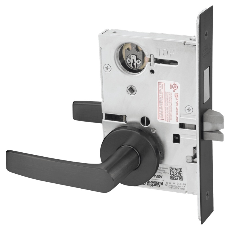 Picture of Corbin Russwin ML2065 ASA Dormitory or Entrance Mortise Lock, AS Lever, A Rose