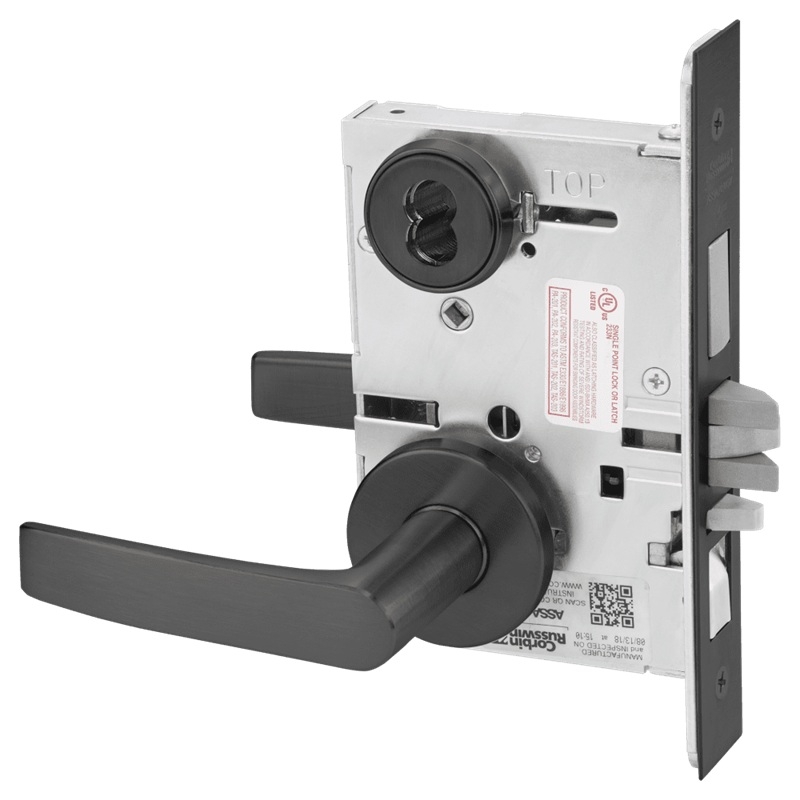 Picture of Corbin Russwin ML2067 ASA Apartment or Dormitory Mortise Lock, AS Lever, A Rose