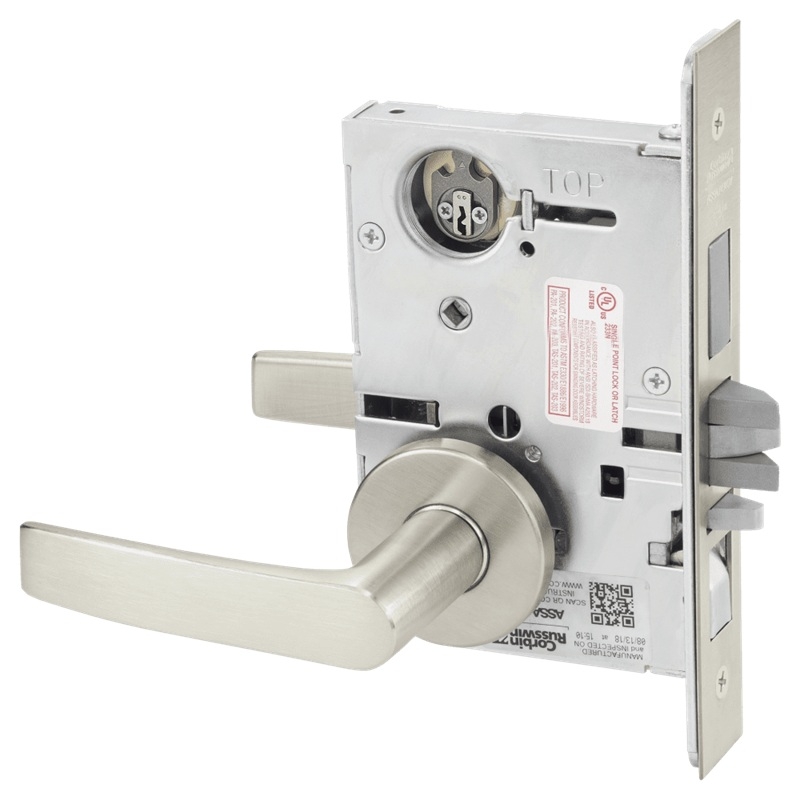 Picture of Corbin Russwin ML2067 ASA Apartment or Dormitory Mortise Lock, AS Lever, A Rose