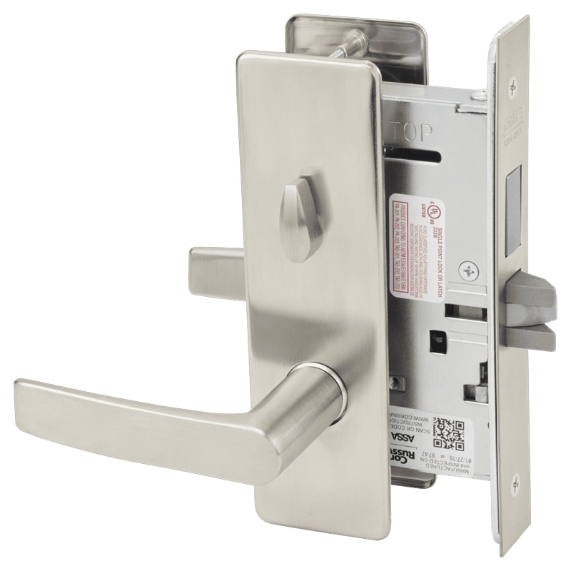 Picture of Corbin Russwin ML2020 ASM Privacy, Bedroom or Bathroom Mortise Trim Pack, AS Lever