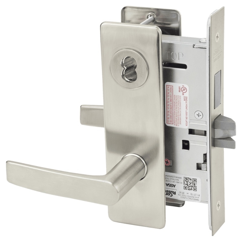 Picture of Corbin Russwin ML2022 ASM Store Door Mortise Lock, AS Lever, M Escutcheon