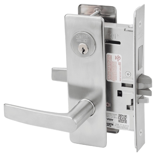 Picture of Corbin Russwin ML2029 ASM Hotel or Motel Mortise Lock, AS Lever, M Escutcheon