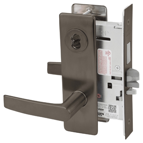 Picture of Corbin Russwin ML2029 ASM Hotel or Motel Mortise Lock, AS Lever, M Escutcheon