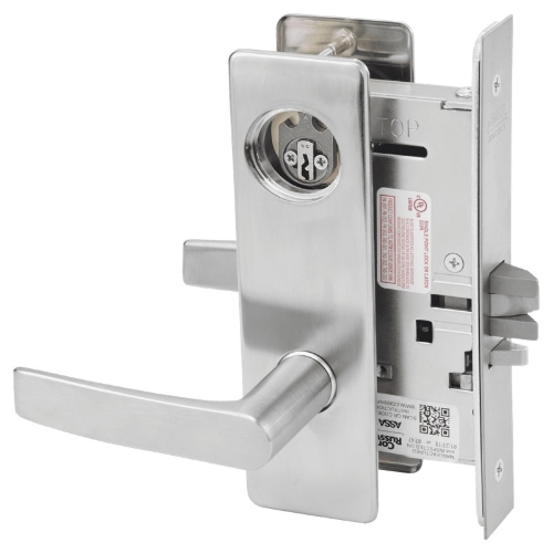 Picture of Corbin Russwin ML2032 ASM Institution or Utility Mortise Lock, AS Lever, M Escutcheon