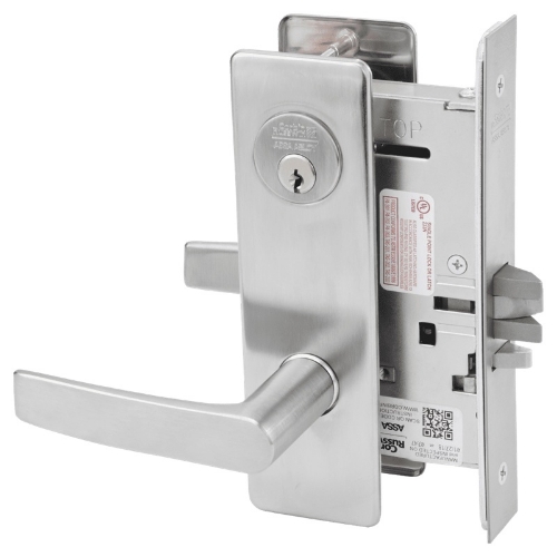 Picture of Corbin Russwin ML2042 ASM Entrance or Public Restroom Mortise Lock, AS Lever, M Escutcheon