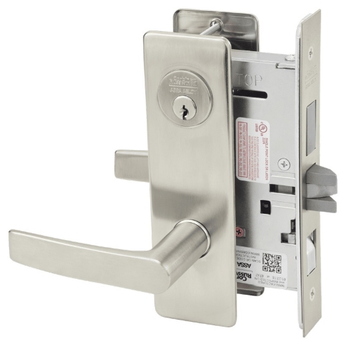 Picture of Corbin Russwin ML2048 ASM Entrance or Apartment Mortise Lock, AS Lever, M Escutcheon