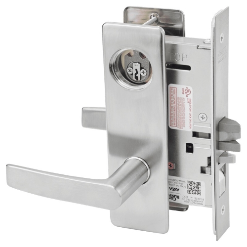 Picture of Corbin Russwin ML2051 ASM Entrance or Office Mortise Lock, AS Lever, M Escutcheon