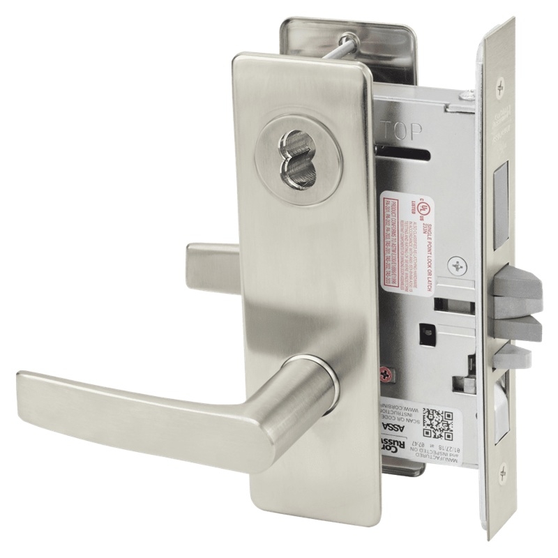 Picture of Corbin Russwin ML2067 ASM Apartment or Dormitory Mortise Lock, AS Lever, M Escutcheon