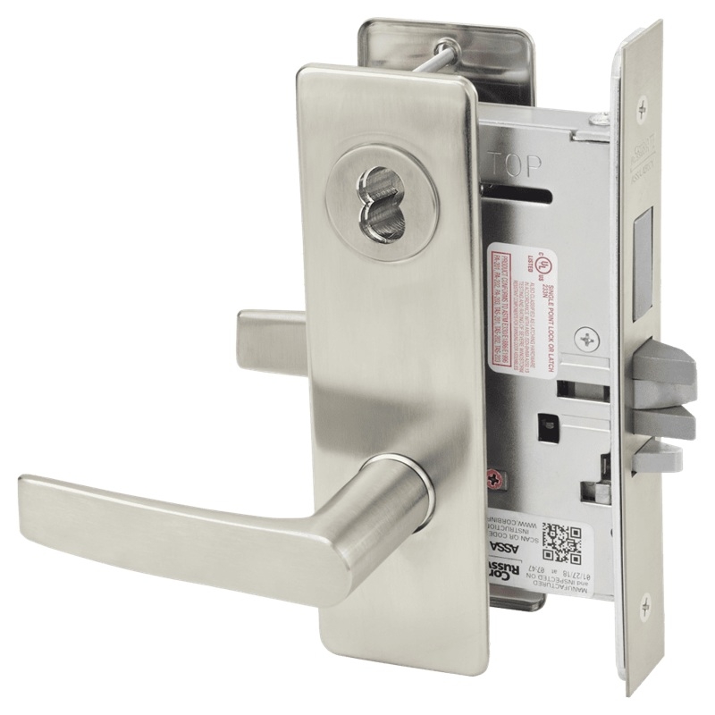 Picture of Corbin Russwin ML2072 ASM Classroom Intruder Mortise Lock, AS Lever, M Escutcheon