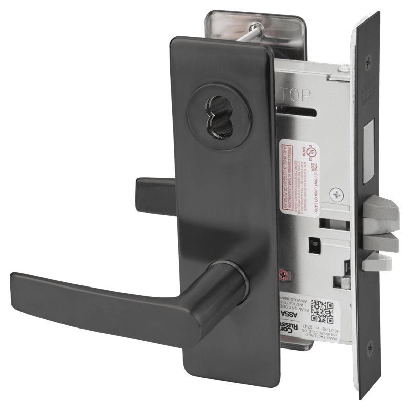 Picture of Corbin Russwin ML2072 ASM Classroom Intruder Mortise Lock, AS Lever, M Escutcheon