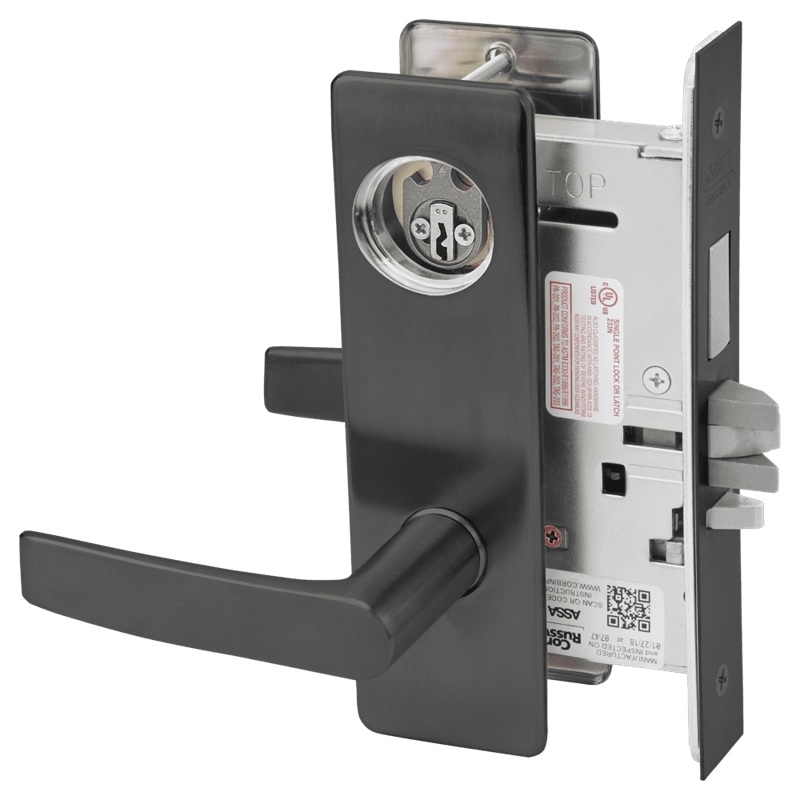 Picture of Corbin Russwin ML2072 ASM Classroom Intruder Mortise Lock, AS Lever, M Escutcheon