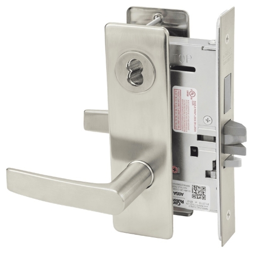 Picture of Corbin Russwin ML2075 ASM Security Entrance or Office Mortise Lock, AS Lever, M Escutcheon