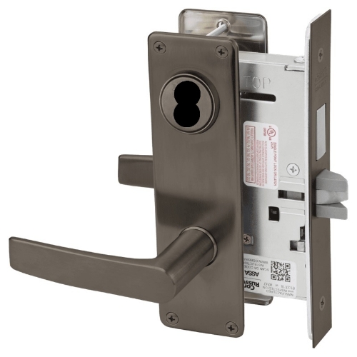Picture of Corbin Russwin ML2022 ASN Store Door Mortise Lock, AS Lever, N Escutcheon