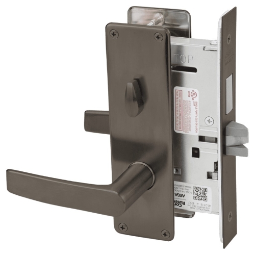 Picture of Corbin Russwin ML2030 ASN Privacy, Bedroom or Bathroom Mortise Lock, AS Lever, N Escutcheon