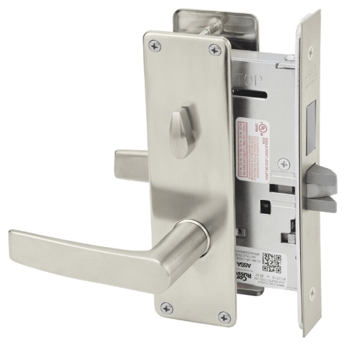 Picture of Corbin Russwin ML2030 ASN Privacy, Bedroom or Bathroom Mortise Lock, AS Lever, N Escutcheon