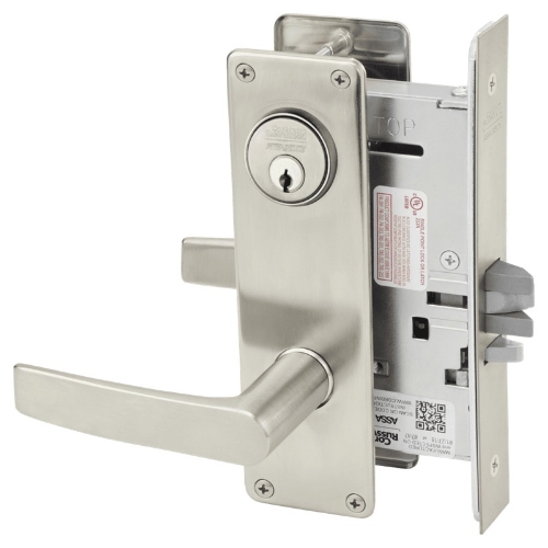 Picture of Corbin Russwin ML2032 ASN Institution or Utility Mortise Lock, AS Lever, N Escutcheon