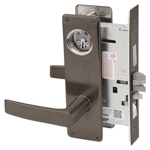 Picture of Corbin Russwin ML2067 ASN Apartment or Dormitory Mortise Lock, AS Lever, N Escutcheon