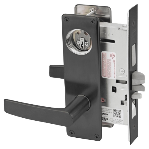 Picture of Corbin Russwin ML2067 ASN Apartment or Dormitory Mortise Lock, AS Lever, N Escutcheon