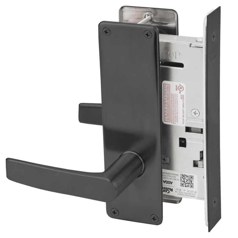 Picture of Corbin Russwin ML2070 ASN Full Dummy Trim Mortise Trim, AS Lever, N Escutcheon