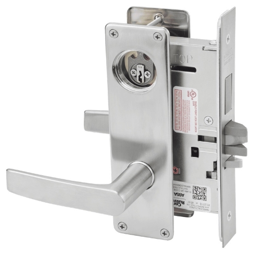 Picture of Corbin Russwin ML2072 ASN Classroom Intruder Mortise Lock, AS Lever, N Escutcheon