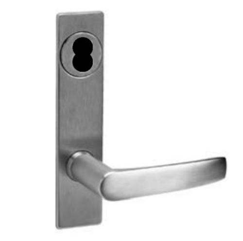 Picture of Corbin Russwin ML2042 ASP Entrance or Public Restroom Mortise Lock, AS Lever, P Escutcheon