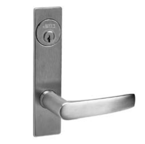 Picture of Corbin Russwin ML2048 ASP Entrance or Apartment Mortise Lock, AS Lever, P Escutcheon