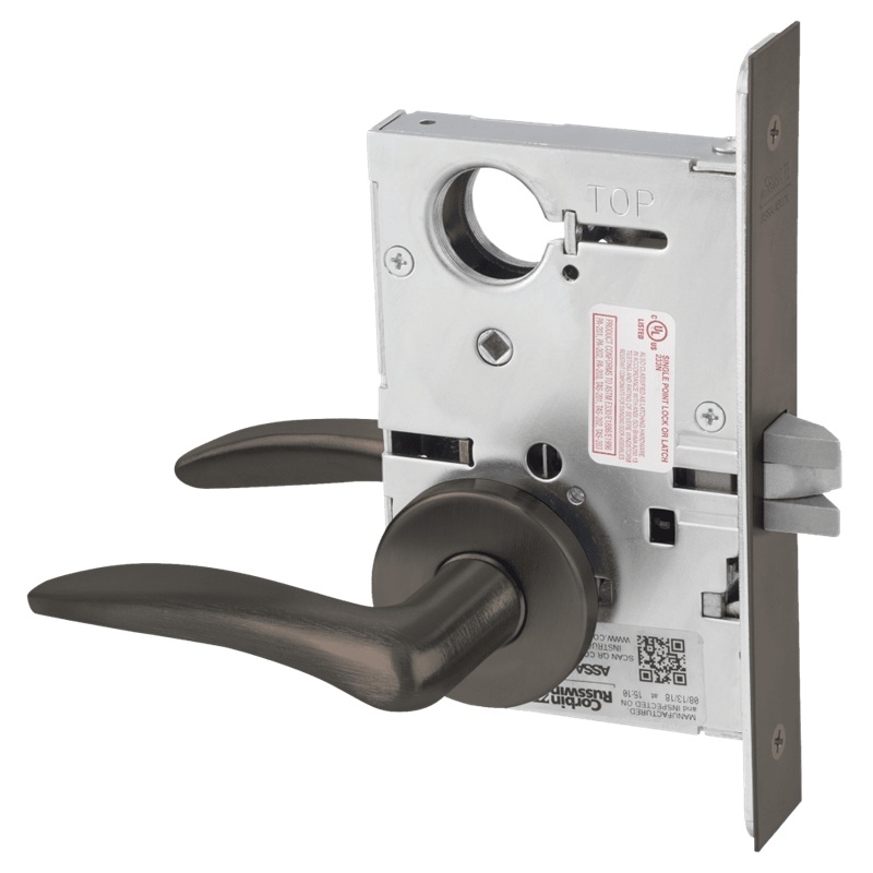 Picture of Corbin Russwin ML2010 DSA Passage or Closet Mortise Lock, DS Lever, A Rose
