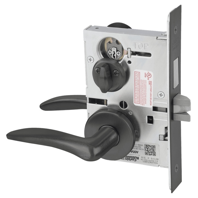 Picture of Corbin Russwin ML2020 DSA Privacy, Bedroom or Bathroom Mortise Lock, DS Lever, A Rose