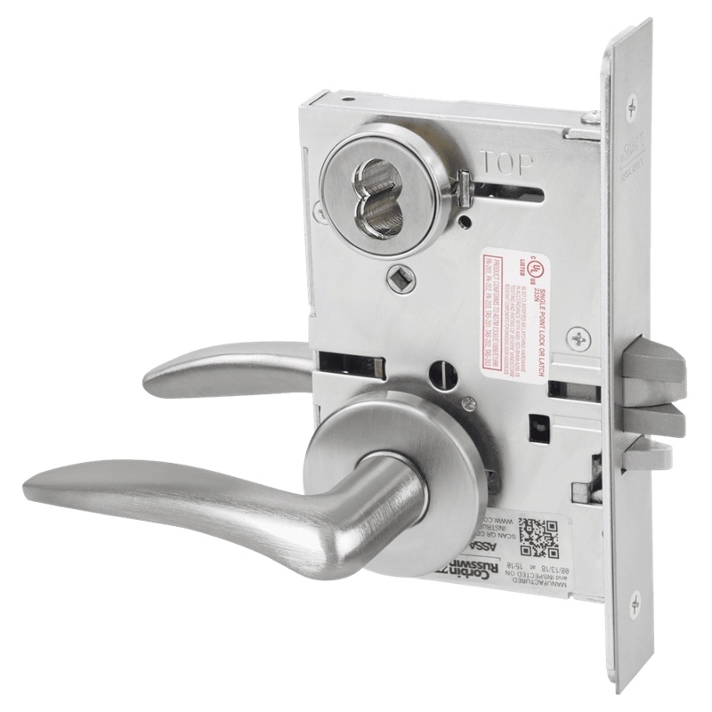 Picture of Corbin Russwin ML2042 DSA Entrance or Public Restroom Mortise Lock, DS Lever, A Rose