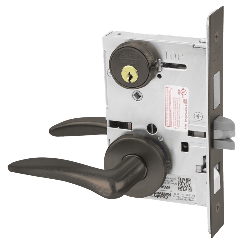 Picture of Corbin Russwin ML2048 DSA Entrance or Apartment Mortise Lock, DS Lever, A Rose
