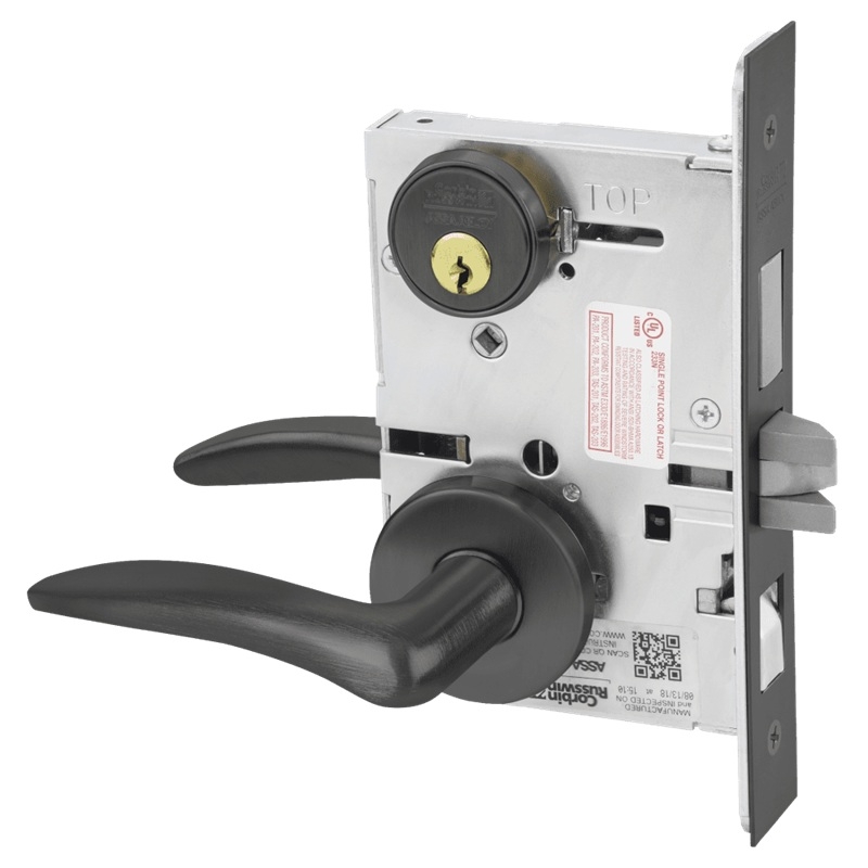 Picture of Corbin Russwin ML2048 DSA Entrance or Apartment Mortise Lock, DS Lever, A Rose