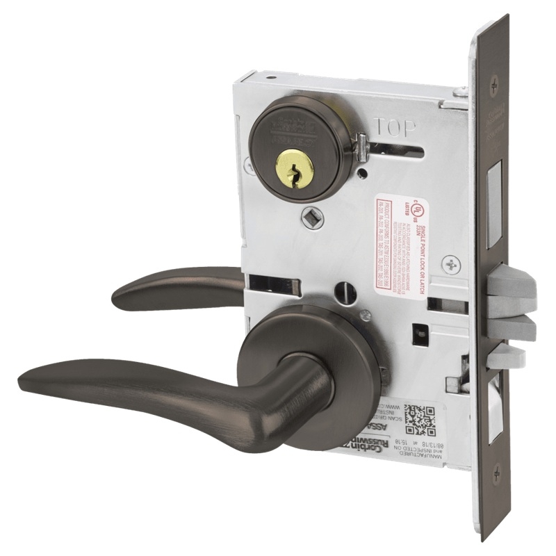 Picture of Corbin Russwin ML2067 DSA Apartment or Dormitory Mortise Lock, DS Lever, A Rose
