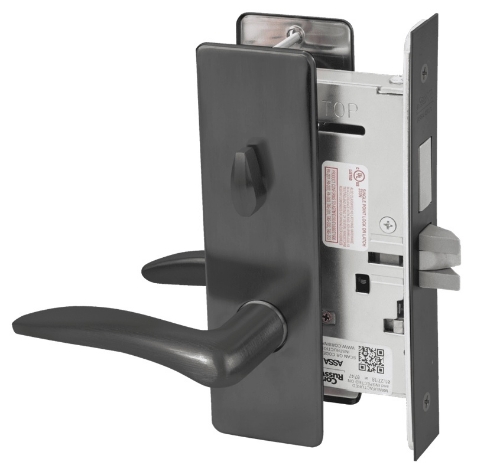 Picture of Corbin Russwin ML2020 DSM Privacy, Bedroom or Bathroom Mortise Lock, DS Lever, M Escutcheon