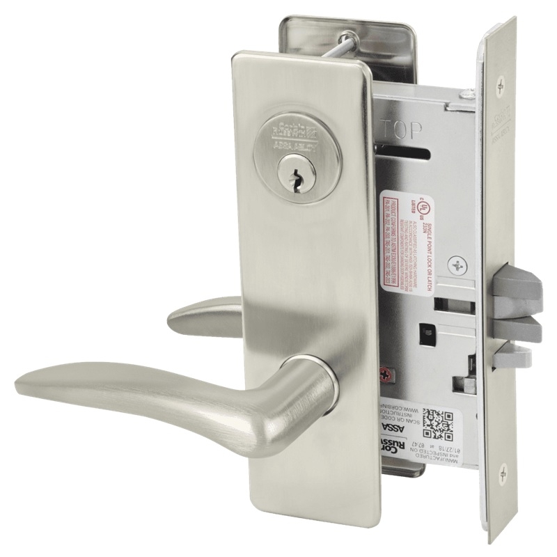 Picture of Corbin Russwin ML2042 DSM Entrance or Public Restroom Mortise Lock, DS Lever, M Escutcheon