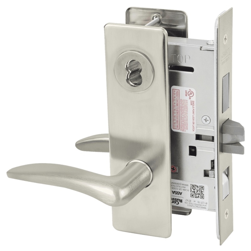 Picture of Corbin Russwin ML2048 DSM Entrance or Apartment Mortise Lock, DS Lever, M Escutcheon