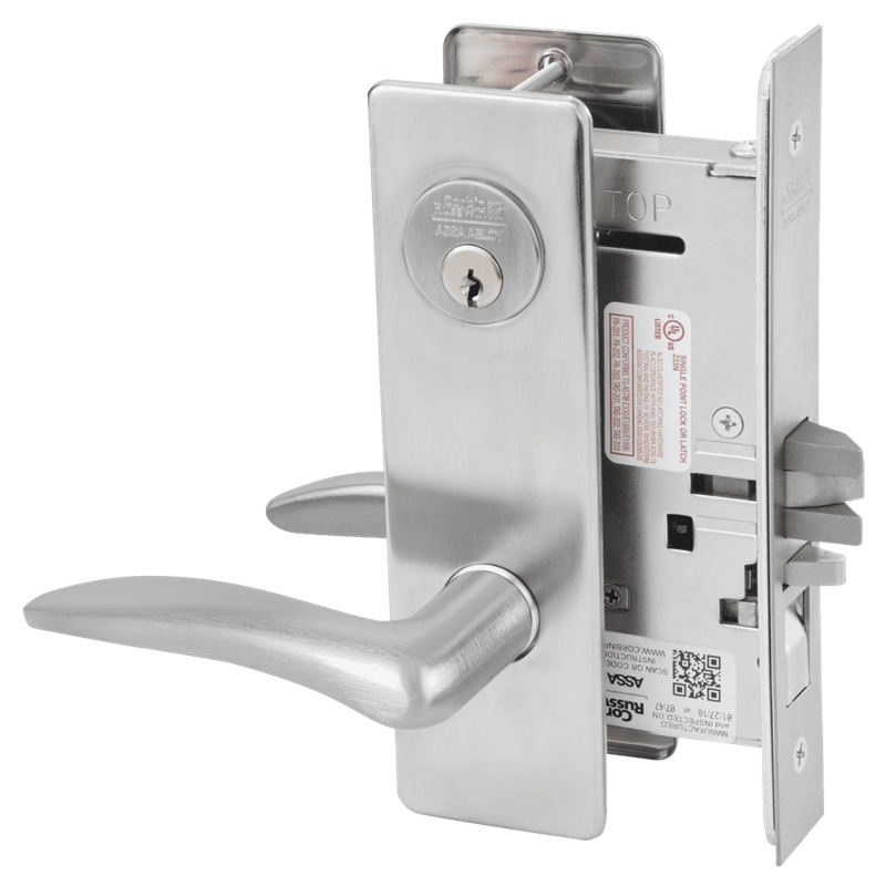 Picture of Corbin Russwin ML2051 DSM Entrance or Office Mortise Lock, DS Lever, M Escutcheon