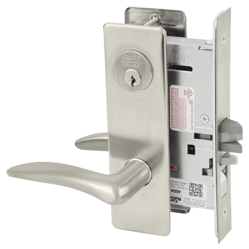 Picture of Corbin Russwin ML2051 DSM Entrance or Office Mortise Lock, DS Lever, M Escutcheon