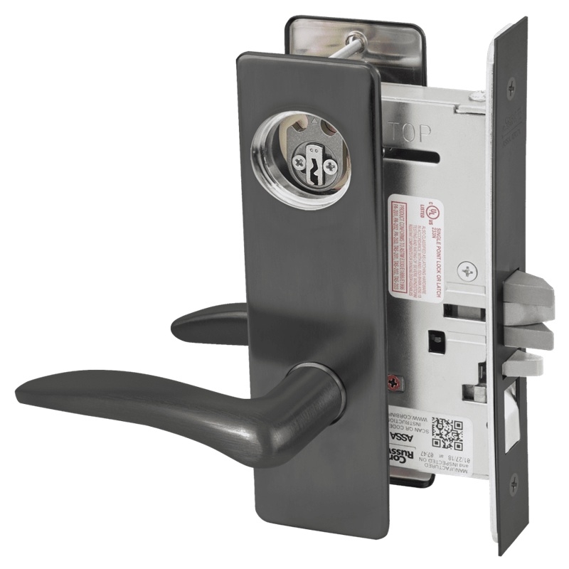 Picture of Corbin Russwin ML2051 DSM Entrance or Office Mortise Lock, DS Lever, M Escutcheon