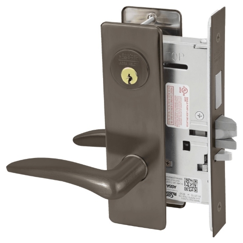 Picture of Corbin Russwin ML2075 DSM Security Entrance or Office Mortise Lock, DS Lever, M Escutcheon